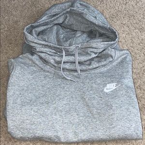 nike grey cowelneck size medium women’s grey